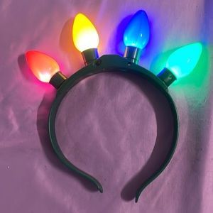 Christmas light bulb headband